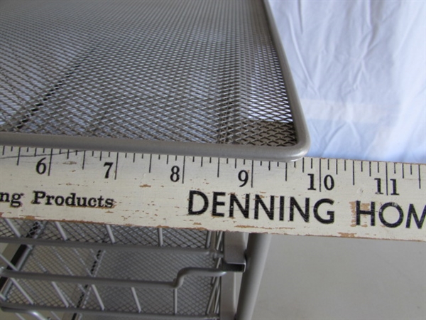 RECYCLING BIN, SHELF RISERS, METAL MESH DRAWER UNIT & MORE