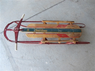 VINTAGE "HAWTHORNE" FLEXIBLE FLYER SLED