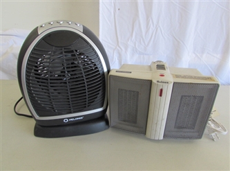 2 SMALL PERSONAL HEATERS