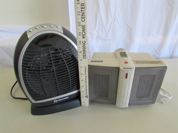 2 SMALL PERSONAL HEATERS