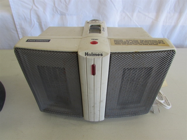 2 SMALL PERSONAL HEATERS