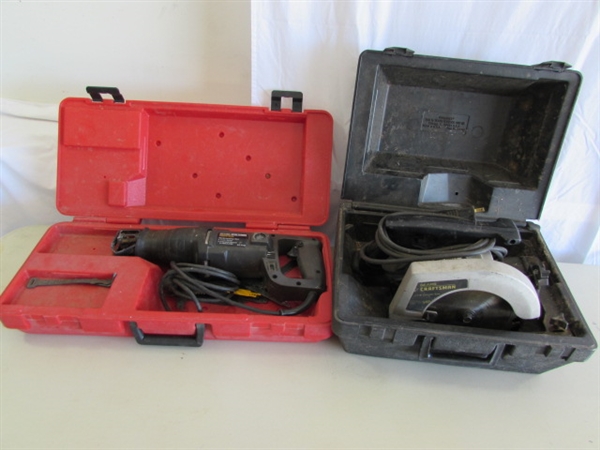 ELECTRIC SEARS CRAFTSMAN RECIPROCATING SAW & CIRCULAR SAW