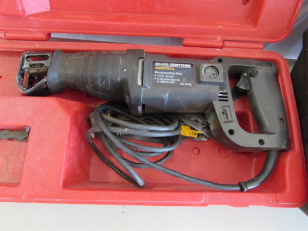 ELECTRIC SEARS CRAFTSMAN RECIPROCATING SAW & CIRCULAR SAW