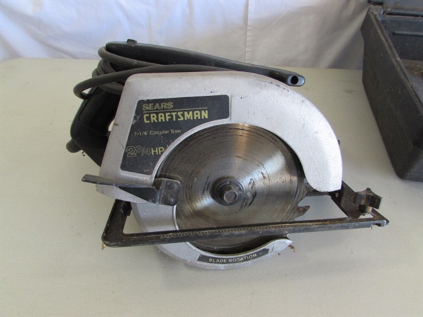 ELECTRIC SEARS CRAFTSMAN RECIPROCATING SAW & CIRCULAR SAW