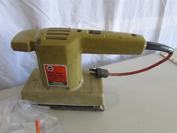 ELECTRIC SANDERS & ASSORTED HAND TOOLS