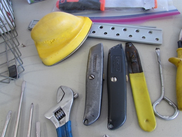 ELECTRIC SANDERS & ASSORTED HAND TOOLS
