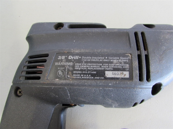 SKIL JIG SAW & CRAFTSMAN 3/8 DRILL - ELECTRIC