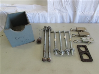 GATE BOLTS, T-POST PULLER & FENCE WIRE TIGHTENERS