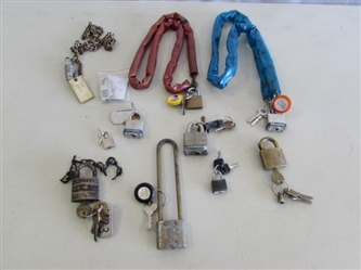 ASSORTED LOCKS & KEYS