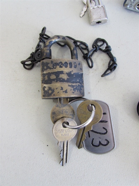 ASSORTED LOCKS & KEYS