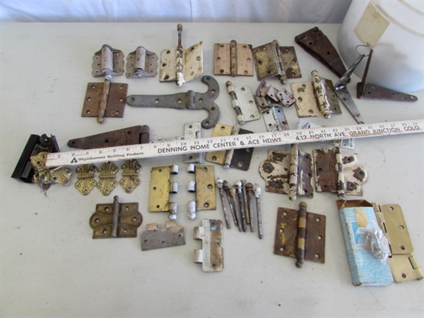 VINTAGE/ANTIQUE HINGES, ETC
