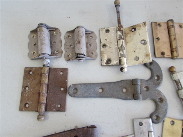 VINTAGE/ANTIQUE HINGES, ETC