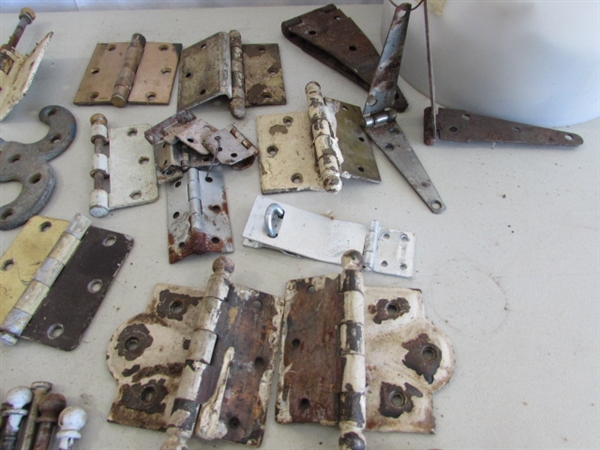 VINTAGE/ANTIQUE HINGES, ETC