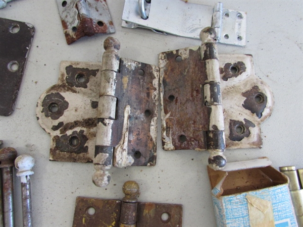 VINTAGE/ANTIQUE HINGES, ETC