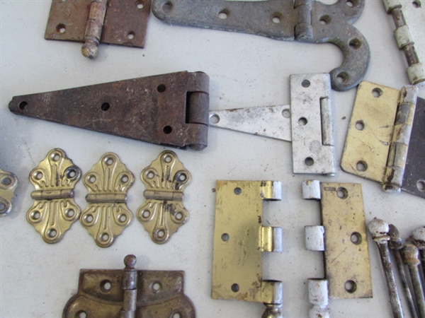 VINTAGE/ANTIQUE HINGES, ETC