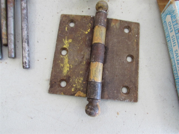 VINTAGE/ANTIQUE HINGES, ETC