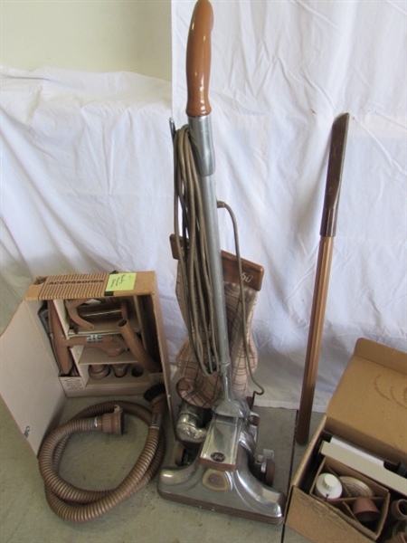 VINTAGE KIRBY VACUUM CLEANER W/LOTS OF ATTACHMENTS