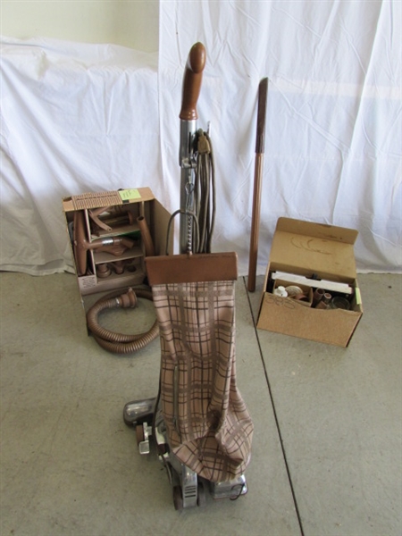 VINTAGE KIRBY VACUUM CLEANER W/LOTS OF ATTACHMENTS