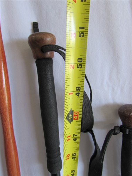 3 COLLAPSIBLE WALKING STICKS