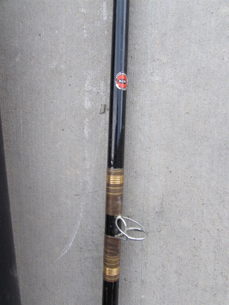VINTAGE FISHING POLE W/REEL & HARD CASE