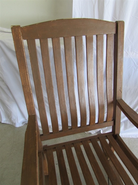 OVERSIZED WOODEN ROCKING CHAIR