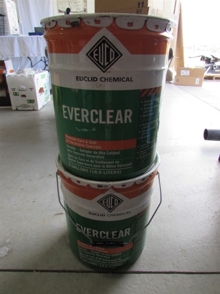 EVERCLEAR CONCRETE SEALER - 1 FULL & 1 PARTIAL