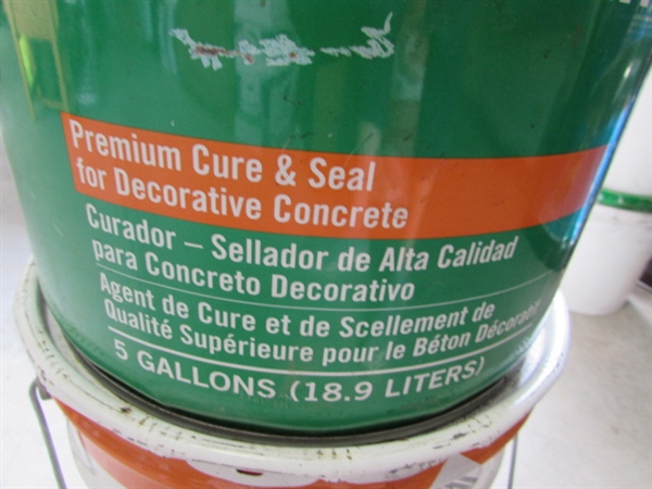 EVERCLEAR CONCRETE SEALER - 1 FULL & 1 PARTIAL