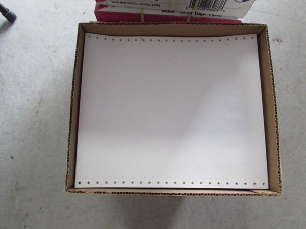 MULTIPLE CASES OF PIN FEED PRINTER PAPER