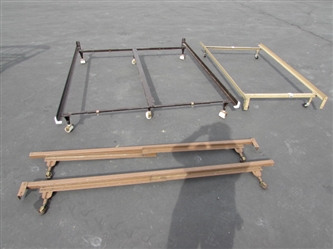 3 ADJUSTABLE METAL BED FRAMES
