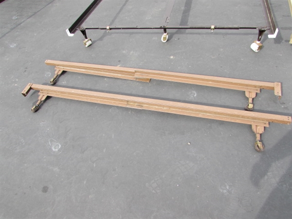 3 ADJUSTABLE METAL BED FRAMES