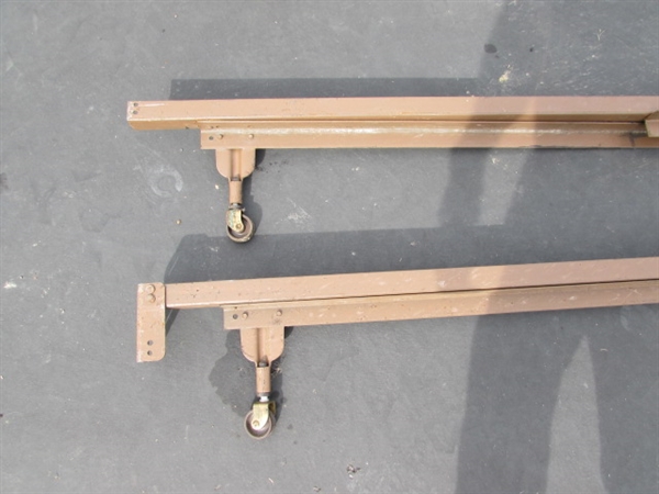 3 ADJUSTABLE METAL BED FRAMES