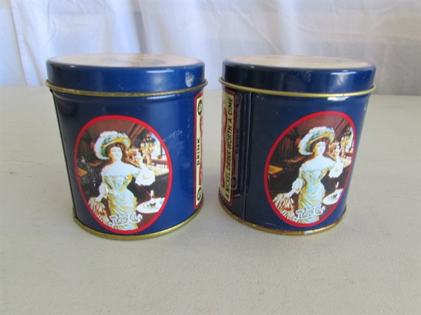 PEPSI-COLA TINS, TRAY & PLASTIC CRATE