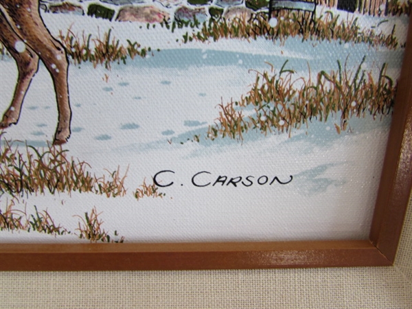 PEPSI-COLA FRAMED PRINT, CHRISTMAS TIN & LARGE COIN BANK