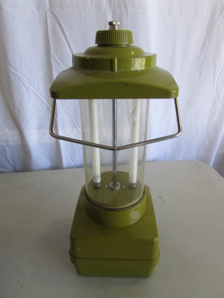 GAS & BATTERY POWERED LANTERNS, FIRST AID KIT & ELECTRIC BUG LIGHT