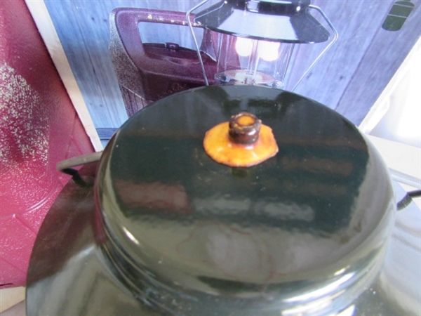 GAS & BATTERY POWERED LANTERNS, FIRST AID KIT & ELECTRIC BUG LIGHT