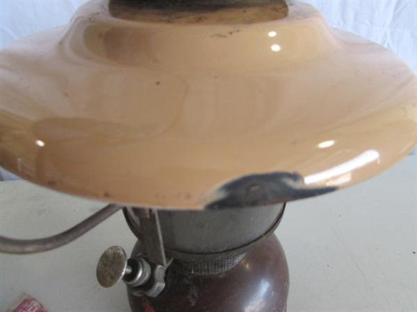 2 VINTAGE GAS POWERED LANTERNS - COLEMAN & TURNER BRASS WORKS