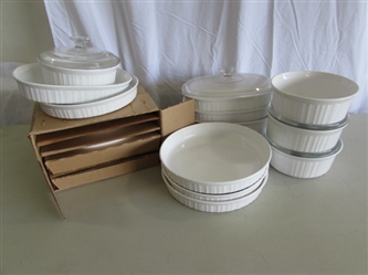 CORNINGWARE FRENCH WHITE BAKING DISHES