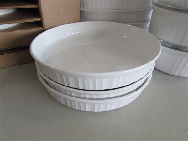 CORNINGWARE FRENCH WHITE BAKING DISHES