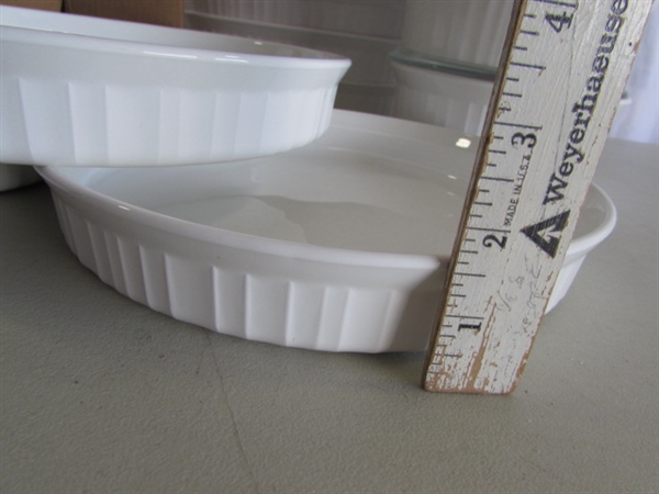 CORNINGWARE FRENCH WHITE BAKING DISHES