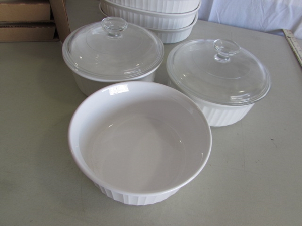 CORNINGWARE FRENCH WHITE BAKING DISHES