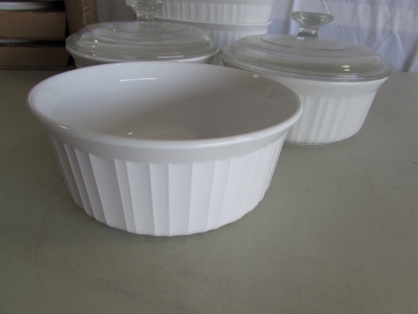 CORNINGWARE FRENCH WHITE BAKING DISHES