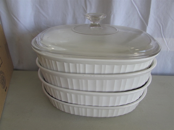 CORNINGWARE FRENCH WHITE BAKING DISHES