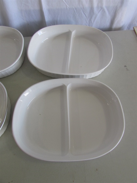 CORNINGWARE FRENCH WHITE BAKING DISHES