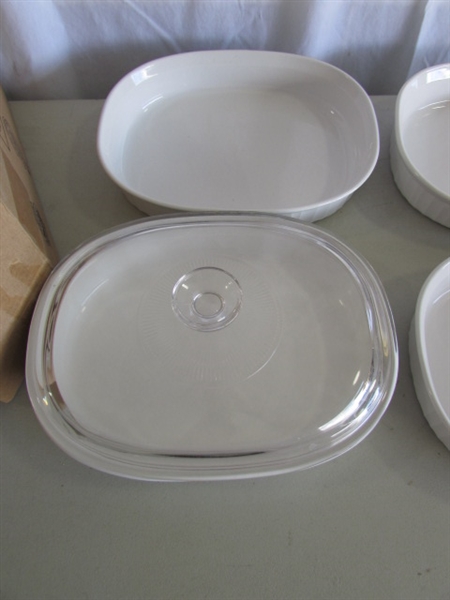 CORNINGWARE FRENCH WHITE BAKING DISHES
