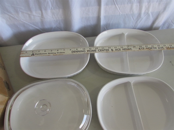 CORNINGWARE FRENCH WHITE BAKING DISHES