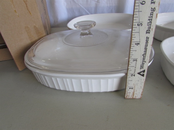 CORNINGWARE FRENCH WHITE BAKING DISHES