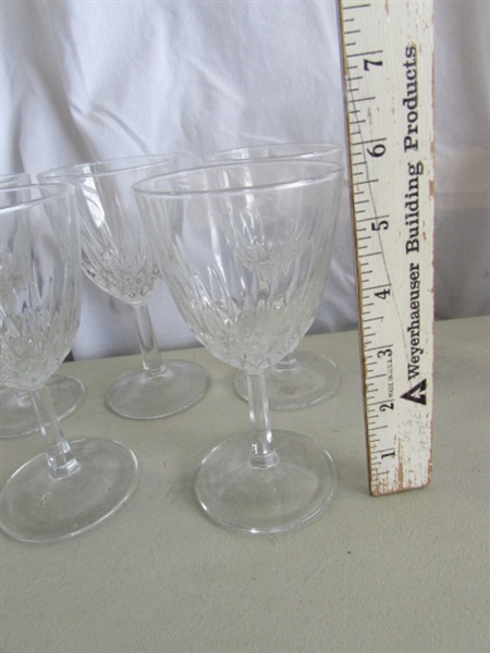 VINTAGE SMOKED ROLY POLY NFL GLASSES - RAIDERS & 49ers, CRYSTAL STEMWARE & MORE