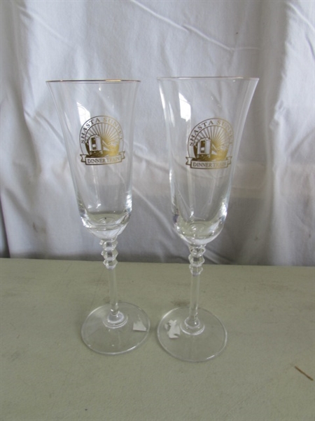 VINTAGE SMOKED ROLY POLY NFL GLASSES - RAIDERS & 49ers, CRYSTAL STEMWARE & MORE