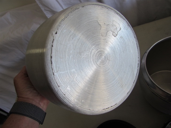 VINTAGE SPUN ALUMINUM CANISTER SET