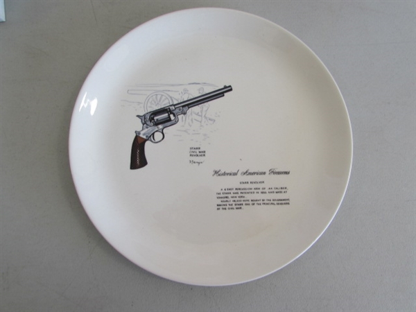 VINTAGE FIREARMS COLLECTOR PLATES & NRA/CRPA BELT BUCKLES